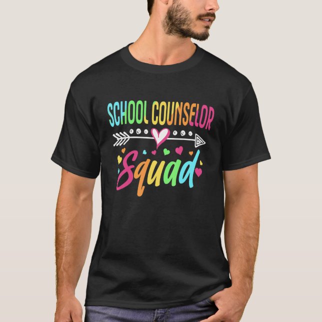 School Counselor Squad Welcome Back To School T-Shirt (Front)