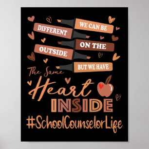 School Counselor We Can Be Different Black History Poster