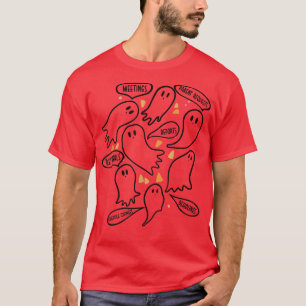 School Counselorcute ghost ghoul funny scary Hallo T-Shirt