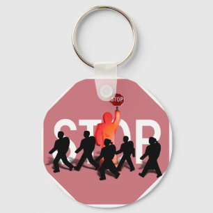 School Crossing Guard Key Ring