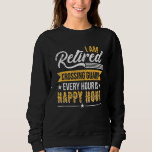 School Crossing Guard Retired Traffic Manager Back Sweatshirt