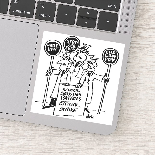 School Crossing Patrol Lollipop Men on Strike (Detail)