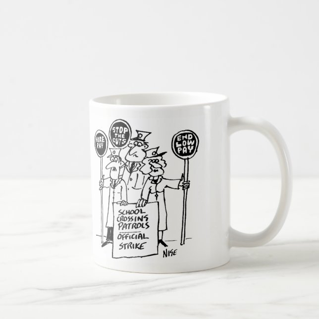 School Crossing Patrol Lollipop Men & Women Strike Coffee Mug (Right)