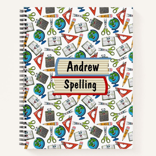 School Customised Spiral Notebook (Front)