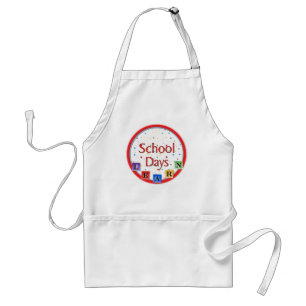 School Days Blocks Standard Apron