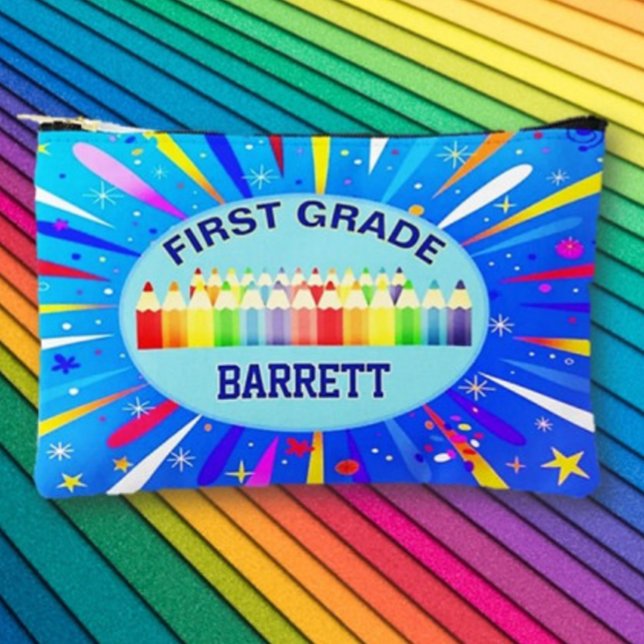 School days! First Grade personalised Accessory Pouch (Creator Uploaded)