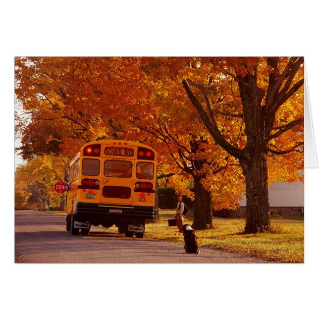 School Days Greeting Card (Front Horizontal)