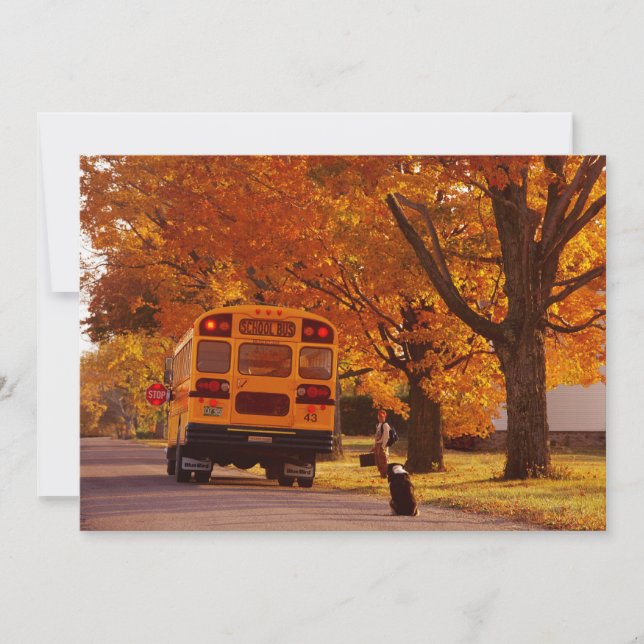 School Days Invitation (Front)