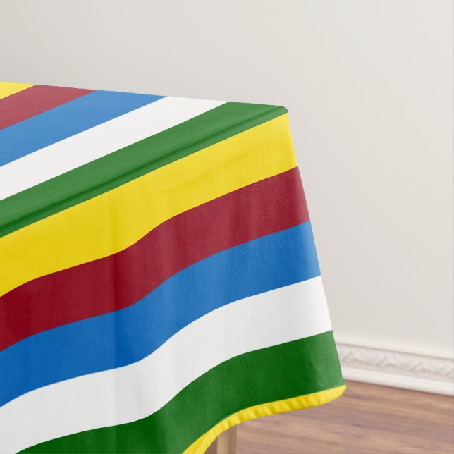 School Days Palette Stripe Tablecloth (In Situ)