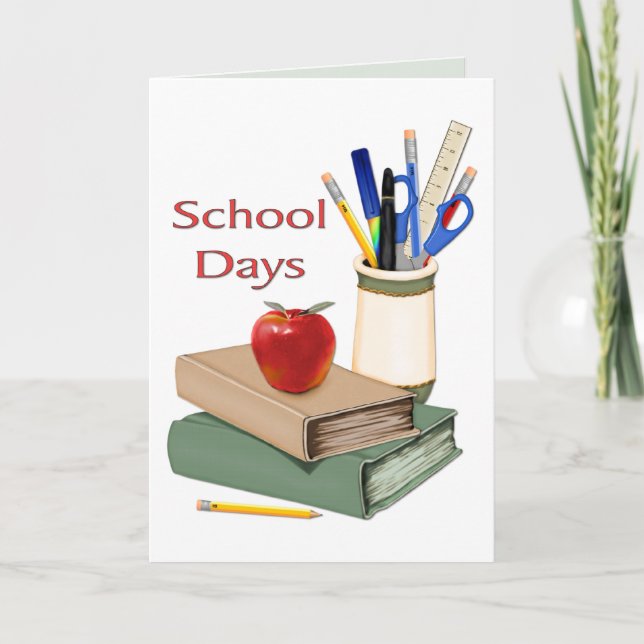 School Days Still Life Card (Front)