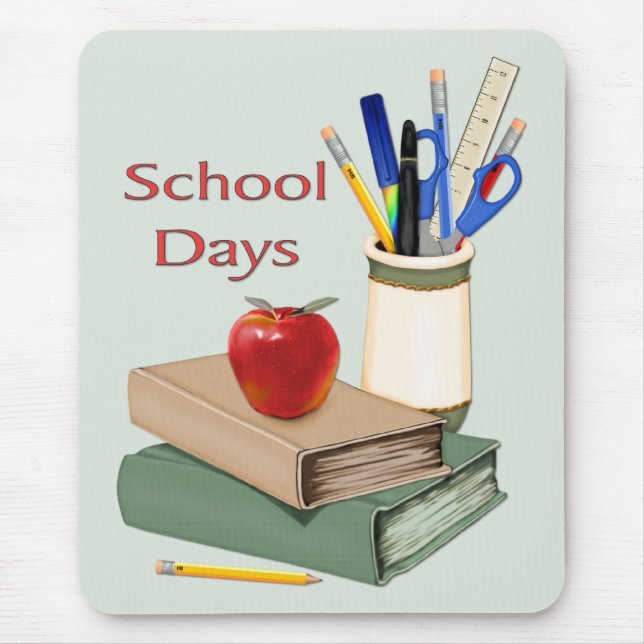 School Days Still Life Mouse Pad (Front)