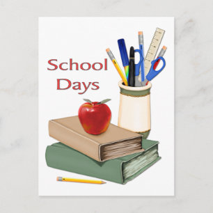 School Days Still Life Postcard