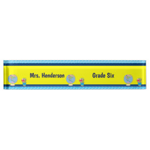 School Days with Teacher Name and Grade Nameplate