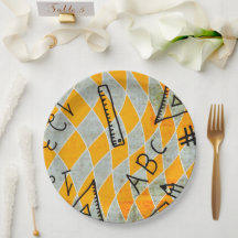 School Education Paper and Party Plates