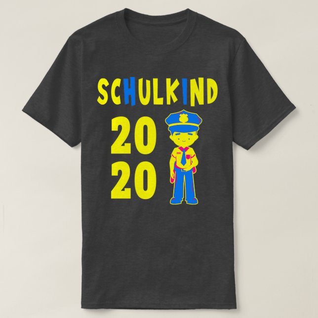 School enrolment police school child gift Classic  T-Shirt (Design Front)