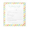 School Excuse Personalised, Rainbow Stripes