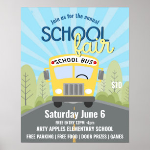 school fair PTO summer fair Flyer Template Poster