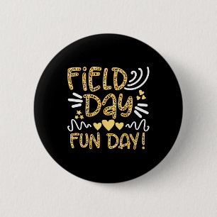 School Field Day Fun Leopard Field Day Teacher Kid 6 Cm Round Badge