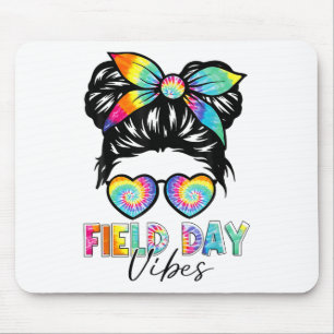 School Field Day Fun Tie Dye Field Day 2025 Girls  Mouse Pad
