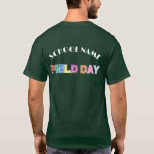 School field day Sport day 2025 Team crew squad T-Shirt