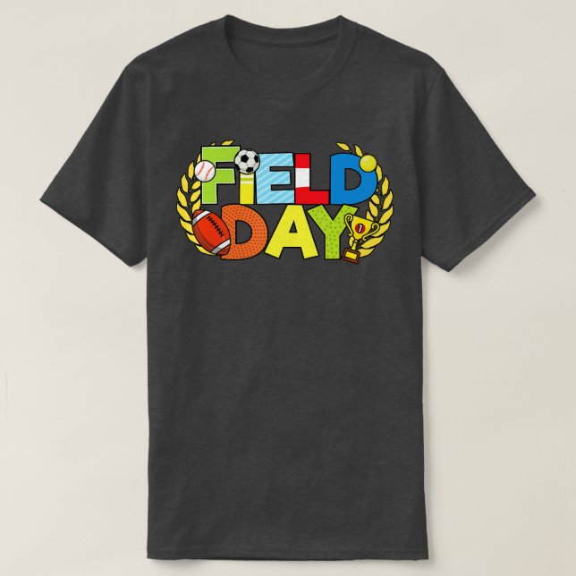 School Field Day Teacher 2022 Kids Girls Boys Men  T-Shirt (Design Front)