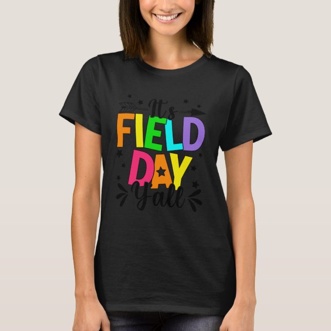 School Field Day Teacher Boys Girls Kids Field Day T-Shirt (Front)