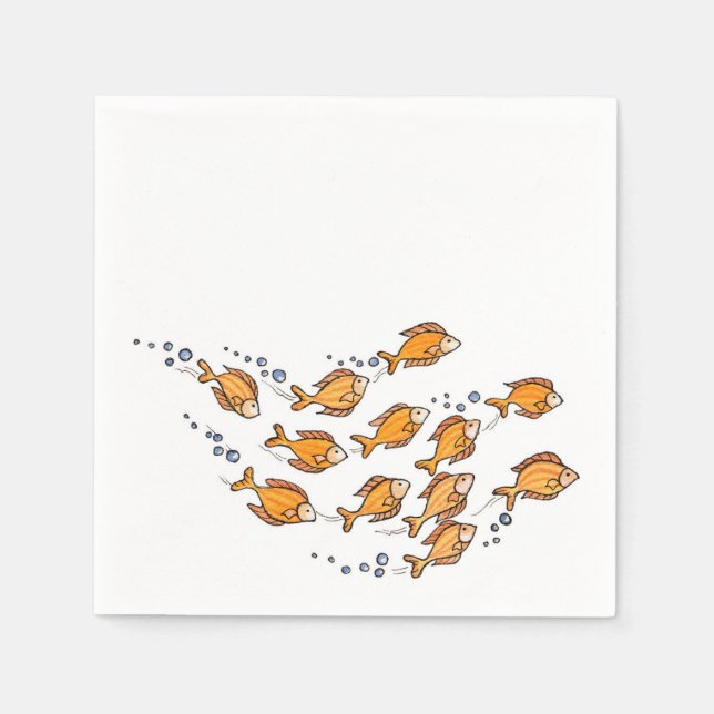 School Fish - Paper Napkins (Front)