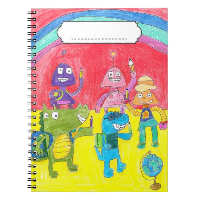 "School Friends" 6.5" x 8.75" Classic Notebook (Front)