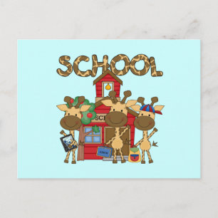 School - Giraffe Tshirts and Gifts Postcard