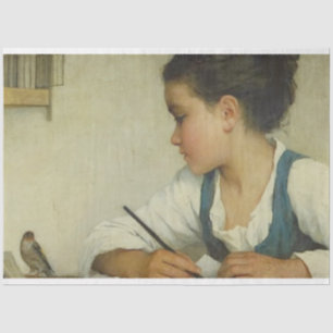 School Girl Decoupage and Image Transfer Sheet