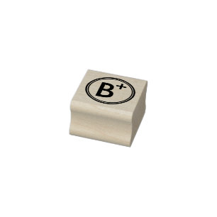 SCHOOL GRADING B PLUS RUBBER STAMP