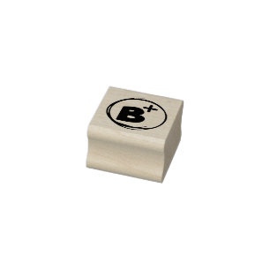 SCHOOL GRADING B PLUS RUBBER STAMP