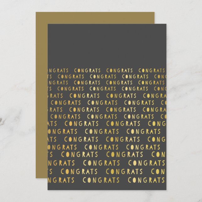 School Graduation Congratulations Greeting Card (Front/Back)