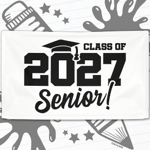 School Graduation Year Pride Senior Class of 2027 Banner