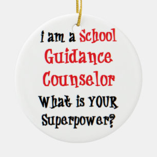 school guidance counsellor ceramic ornament