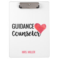 School Guidance Counsellor Personalised Typography