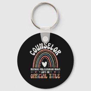 School Guidance Counsellor Therapist Education Men Key Ring