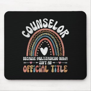 School Guidance Counsellor Therapist Education Men Mouse Pad