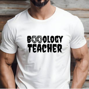  School halloween Boo teacher purple typography T-Shirt
