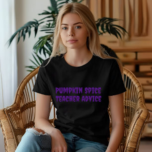  School halloween humour teacher advice typography T-Shirt