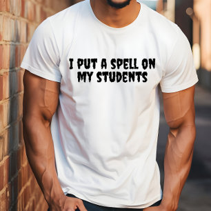  School halloween humour teacher black typography T-Shirt