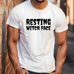 School halloween humour teacher witch typography T-Shirt