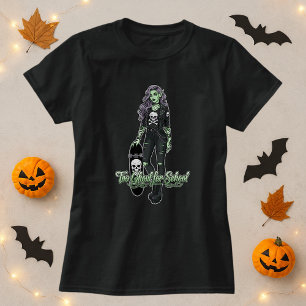 School Halloween Tee; Ghoul Girl Haunted School  T-Shirt