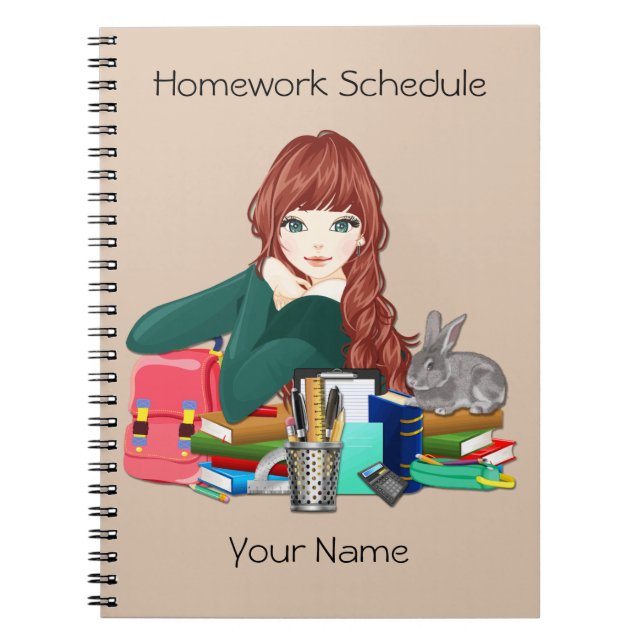 School Homework  Notebook (Front)