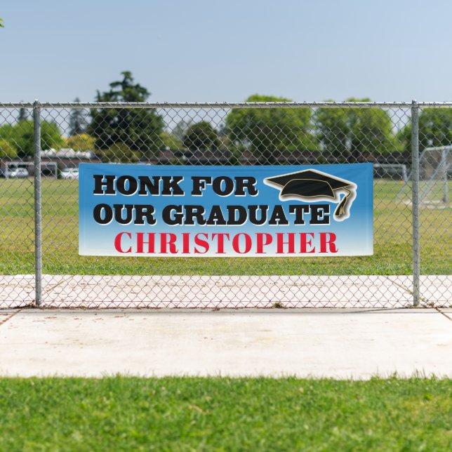 School Honk For Our Graduate Graduation Banner (Insitu)