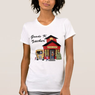 School House Grade K Teacher Tshirts and Gifts