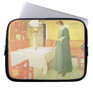 School Household, Dining Room Scene, pub. in 'Lass Laptop Sleeve