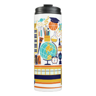 School Illustrations custom name tumbler