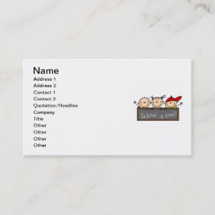 School is Cool Business Card