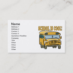 School Is Cool Business Card